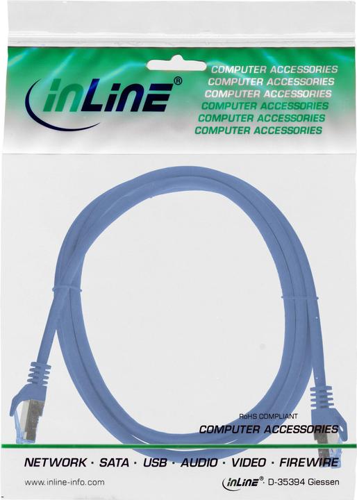 Produktbild InLine Patchkabel (S/FTP, CAT6a, 3 m)