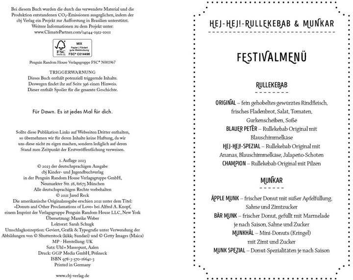 Produktbild Donuts und andere Zeichen wahrer Liebe (Jared Reck, Deutsch)