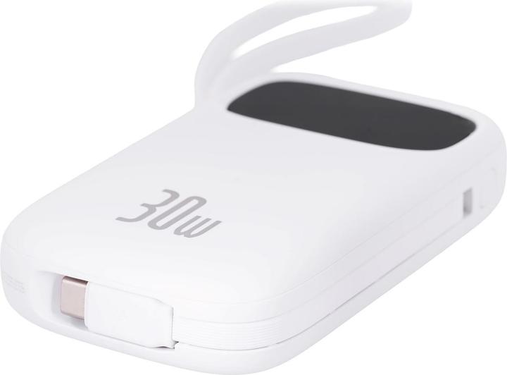 Actual product image Baseus Powerbank QPow 2 20000mAh 30W 2xUSB-C (white) (20000 mAh, 30 W, 30 Wh)