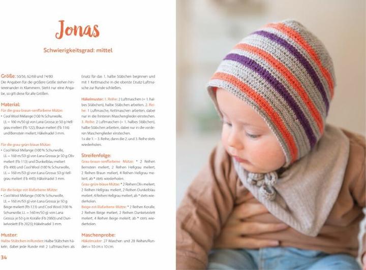 Produktbild Niedliche Bonnets und Zwergenmützen häkeln (Deutsch, Babette Ulmer, 2022)