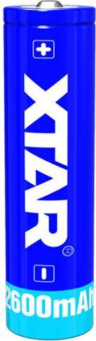 Actual product image Xtar 2600mAh 3.7V 18650 battery with PCB (1 pcs., 18650, 2600 mAh)