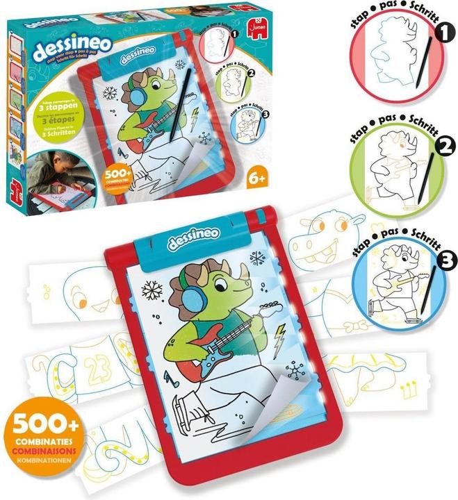 Image du produit Jumbo Planche à dessin de personnages Dessineo pas à pas