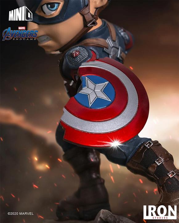Actual product image Iron Studios Avengers Endgame Mini Co. PVC Figure Captain America 20 cm