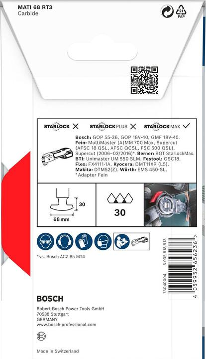Produktbild Bosch Professional Zubehör PRO MATI 68 RT3 Blatt für Multifunktionswerkzeuge, 2,8 x 68 mm