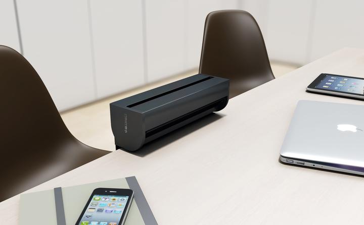 Actual product image IB Connect PRISMA power strip bw 2x type 13 1x USB-A/C 1x RJ45 1x HDMI (3 x, RJ45, USB, HDMI, Type 13, 0.27 m)