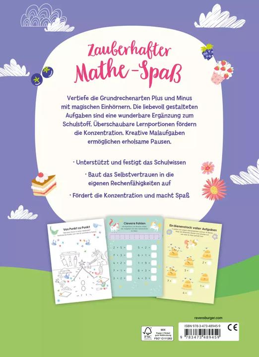Produktbild Ravensburger Einhorn-Akademie - Erstes Rechnen (Deutsch, Lisa Regan, 2023)