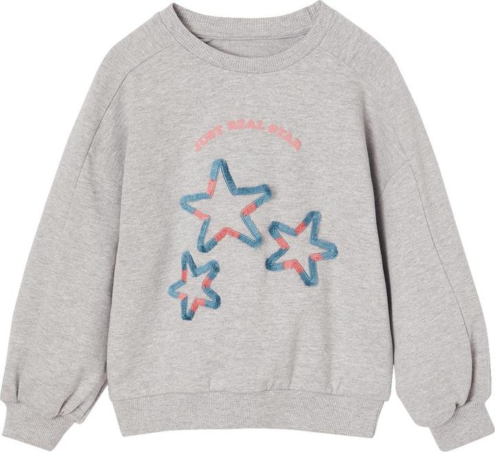 Image du produit Vertbaudet Mädchen Sweatshirt mit Recycling-Polyester, Blumen oder Sterne (140)