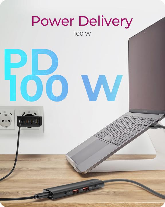 Actual product image Icy Box IB-HUB1437-CPD (USB-C, 4 Ports)