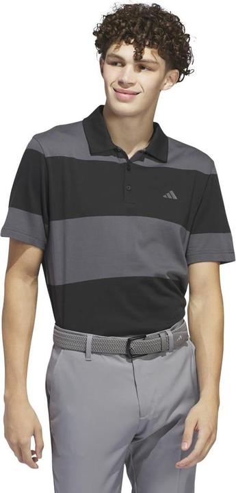 Actual product image adidas Mens Colour Block Stripe Rugby Polo Shirt (L)