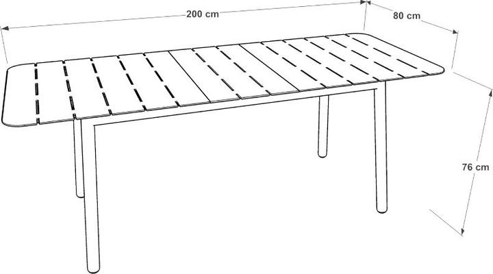 Produktbild Ezeis ALICANTE 4-Sitzer Esszimmergarnitur 1 Set (1 Tisch + 4 Stühle) (85 cm)