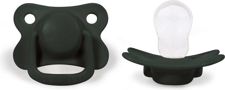 Filibabba Schnuller 2er Pack - Dark Green +6 Monate (2 x, ab 6 Monaten)