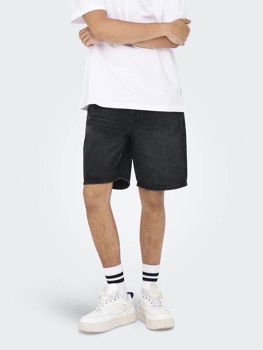 Actual product image Only & Sons Onsedge Black 2047 Tai Dnm Shorts Noos (XS)