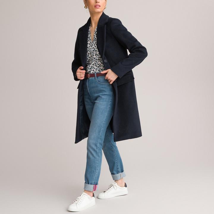 Actual product image Anne Weyburn Half-length coat with button fastening (34)