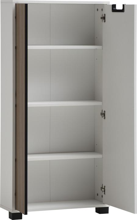 Produktbild Schildmeyer Ryker Highboard mattweiss / Akustikpaneel Optik
