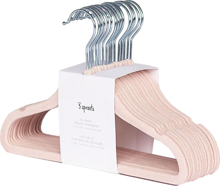 3 Sprouts Velvet clothes hanger (15 x)