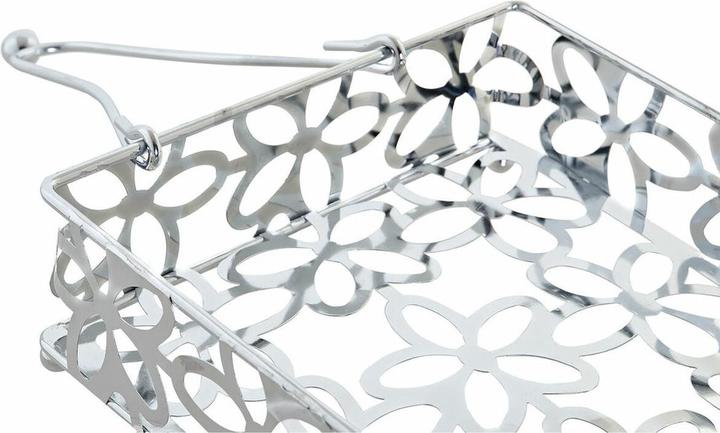 Image du produit DKD Home Decor Serviettenring Margerite Silberfarben Metall Kunststoff 18 x 19 x 6 cm