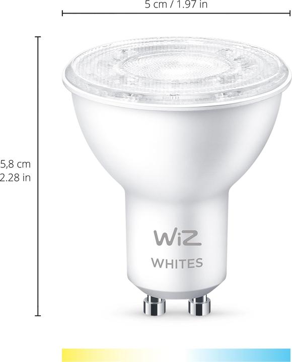 Actual product image WiZ White (GU10, 4.90 W, 345 lm, 1 x, F)
