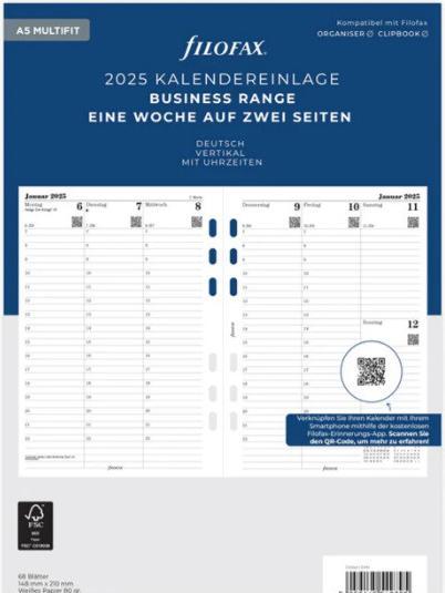 Image du produit Filofax Encart de calendrier (A5, Allemand)