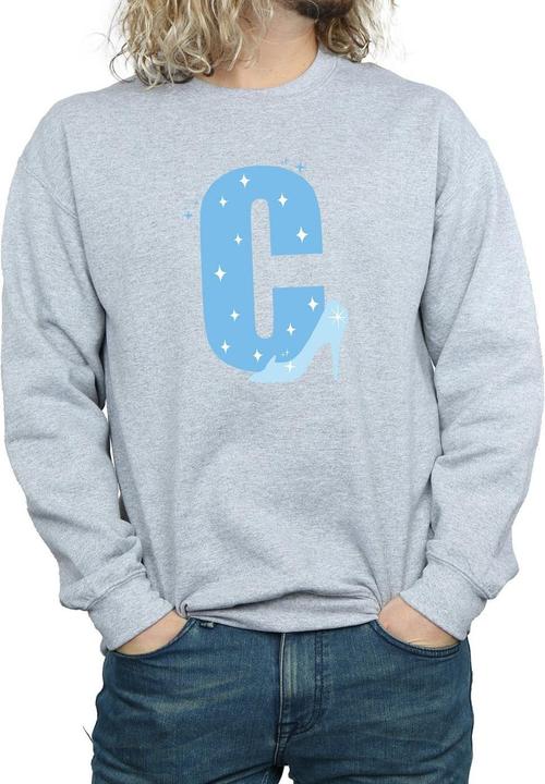 Actual product image Disney Mens Alphabet C Is For Cinderella Sweatshirt (L)