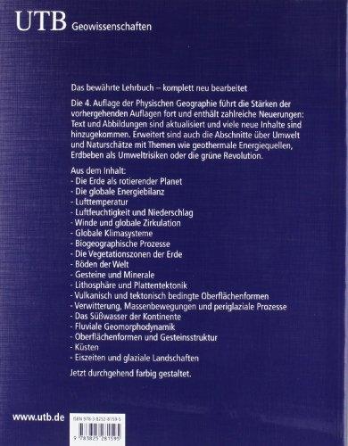 Produktbild Physische Geographie (Deutsch, Alan H (Prof.Dr.)/Strahler, Strahler, Arthur N, 1998)