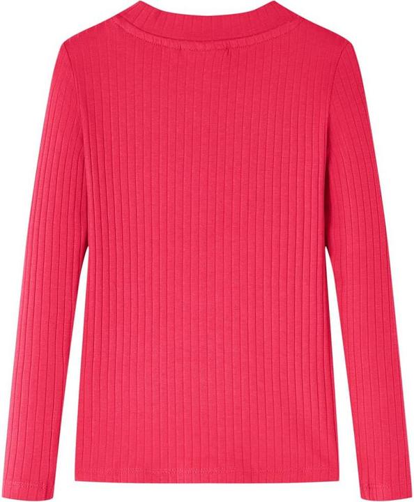 VidaXL Kinder-Langarmshirt Knallrosa 128,Material: 95 % Baumwolle (128)