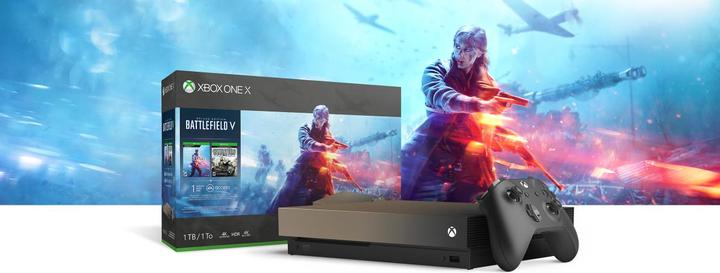 Produktbild Microsoft Xbox One X + Battlefield V Bundle