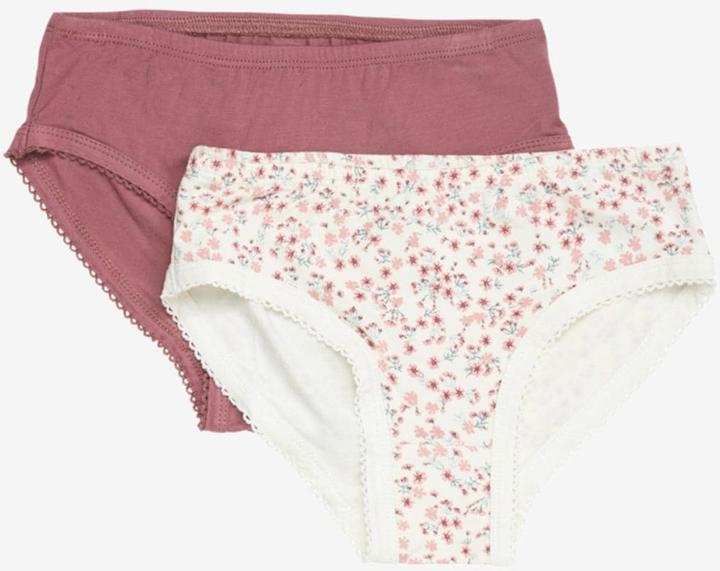Minymo Unterhosen Girl 2er Set Rose Tan Gr. 116 (116, 2er Pack)