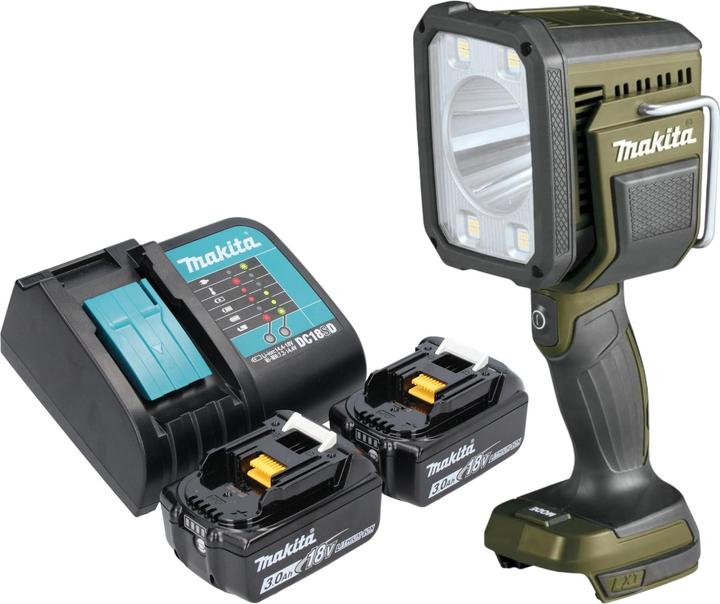 Produktbild Makita DML 812 SF Akku Handstrahler 18 V 1250 lm LED Olive Grün Outdoor Adventure Sonderedition + (1250 lm)