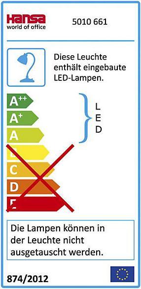 Energie-Label Hansa LED-Stehleuchte MAXLIGHT (4800 lm)