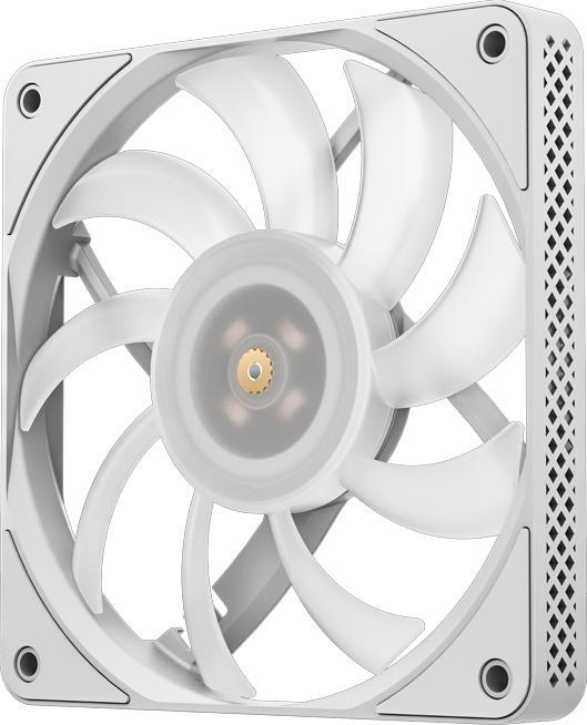 Actual product image Jonsbo HF1215 Slim PWM fan, ARGB, 120mm - white (120 mm, 1 x)