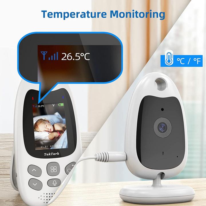 Immagine prodotto TakTark Baby Monitor con telecamera da 2 pollici (Video e audio, 260 m)