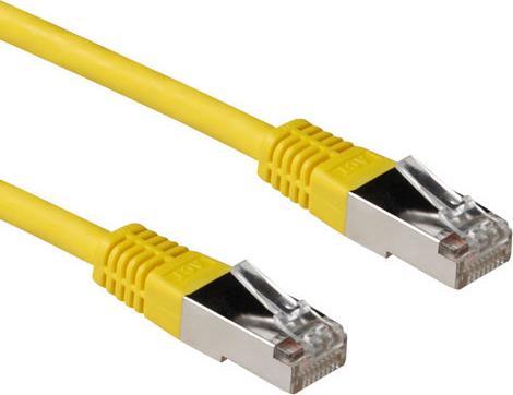 Image du produit Câble patch jaune 5 mètres LSZH SFTP CAT6A avec connecteurs RJ45. Cat6a s/ftp lszh yellow 5.00m (S/FTP, CAT6a, 5 m)