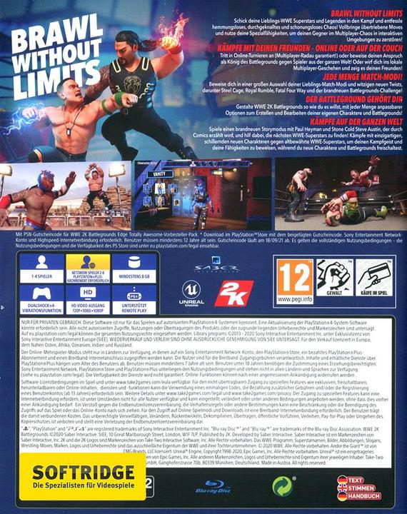 Image du produit 2K Games Les champs de bataille de la WWE 2K (PS4, EN)