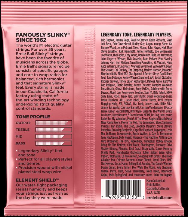 Produktbild Ernie Ball Saitensatz, Slinky Nickel, Zippy 07-36 (6 x, E-Gitarre, 0.04")
