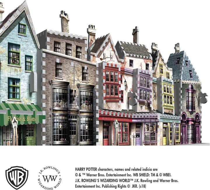 Produktbild Wrebbit 3D Ollivander’s Zauberstab- und Schreibwarenladen (295 Teile)