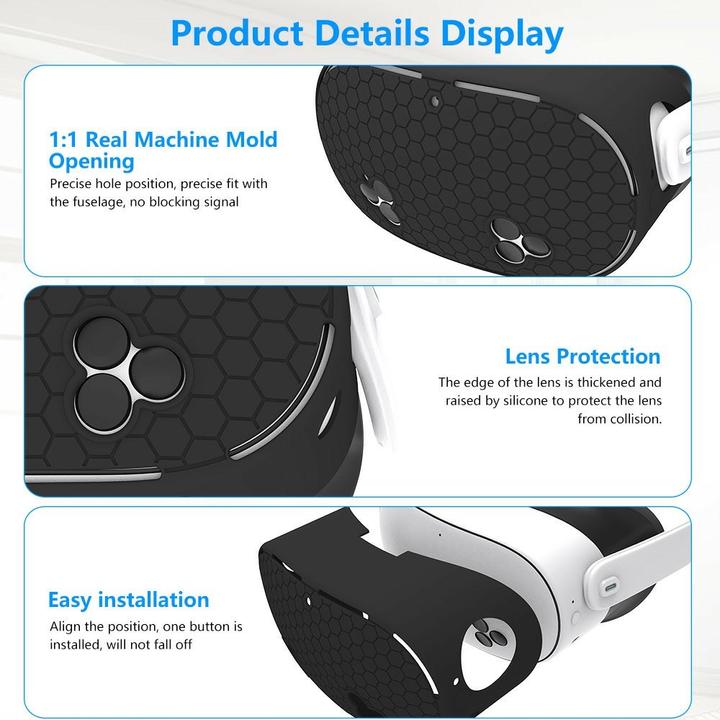 Actual product image Ueli Express Meta Quest 3s silicone protective cover