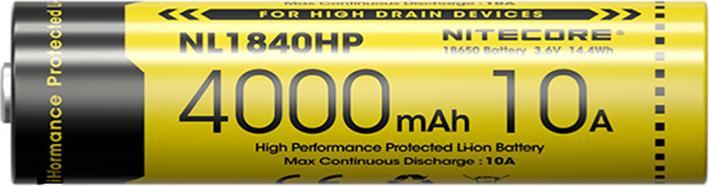 Image du produit Nitecore NL1840HP (1 pcs, 18650, 4000 mAh)