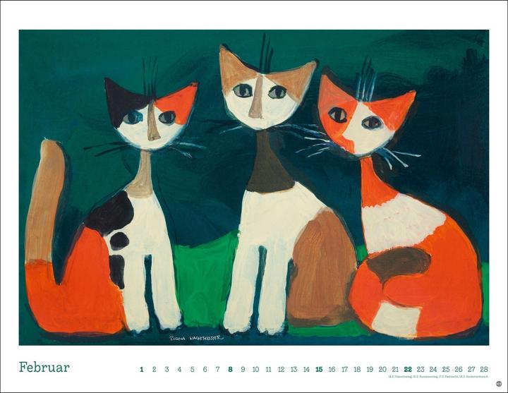 Produktbild Rosina Wachtmeister Posterkalender 2026 (44 x 34 cm, Harter Einband, Deutsch)