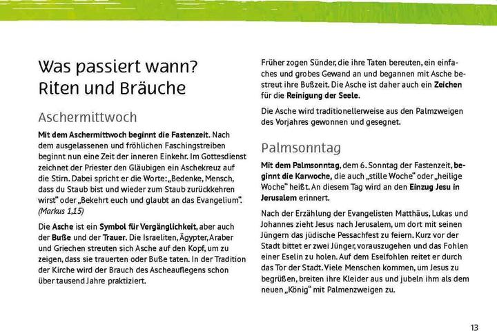 Produktbild Unser Fastenkalender für die Kita (A5, Deutsch)