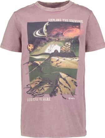 Actual product image Garcia T-Shirt explore the Universe marsala (92)