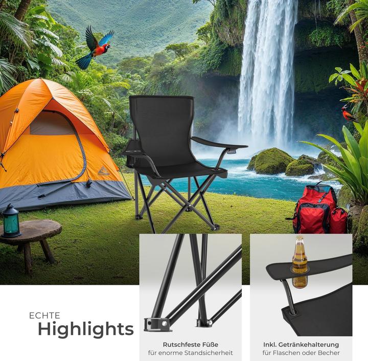 Actual product image tectake 2 Gil Camping Chairs