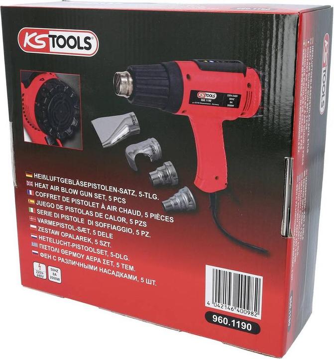 Produktbild KS Tools Heissluftgebläsepistolen-Satzincl. 4 Aufsätze