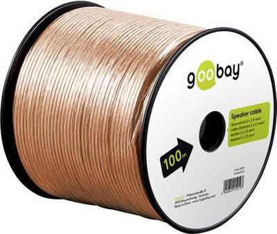 Produktbild Goobay Lautsprecherkabel Transparent CCA (50 m, 1.50 mm²)