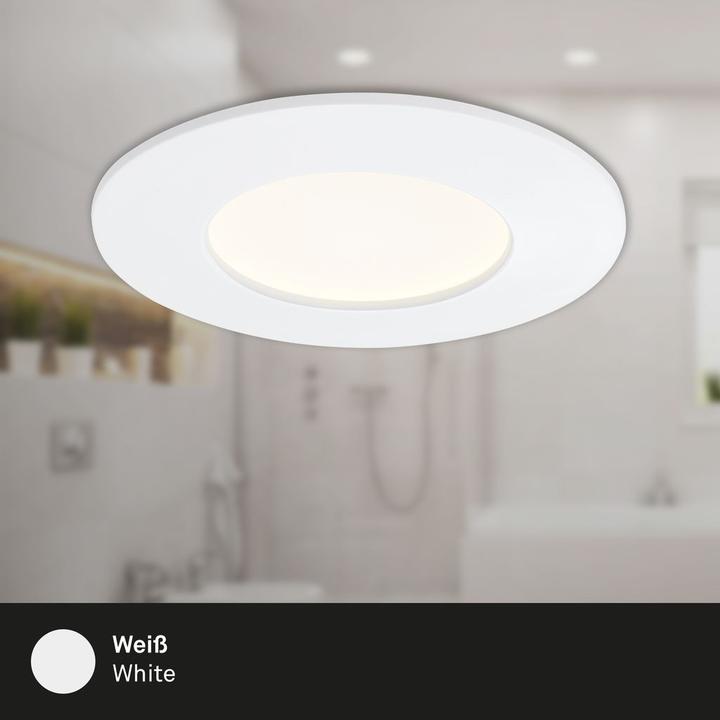 Actual product image Briloner LED Einbauleuchte, weiss, 1xLED-Platine/5,5W (600 lm)