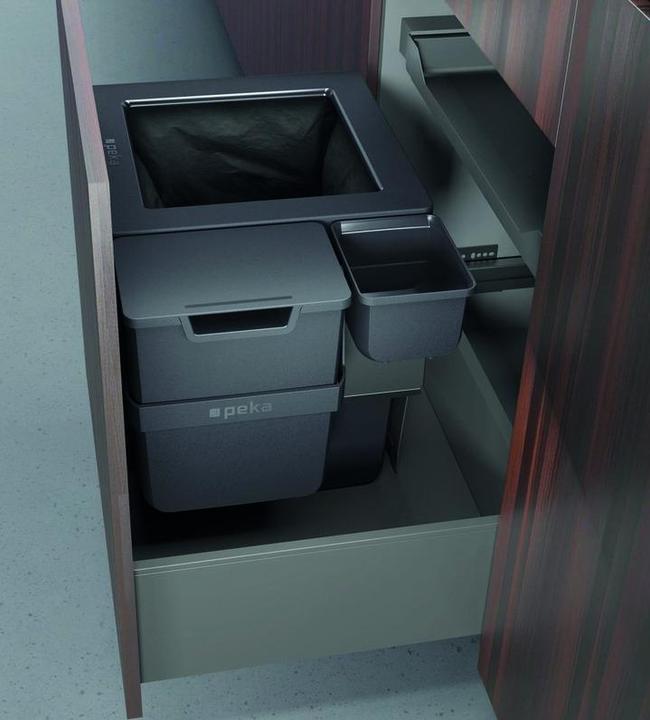 Actual product image Peka Metall Waste insert system PEKA Oeko Universal 40+6+1.2 (40 l)