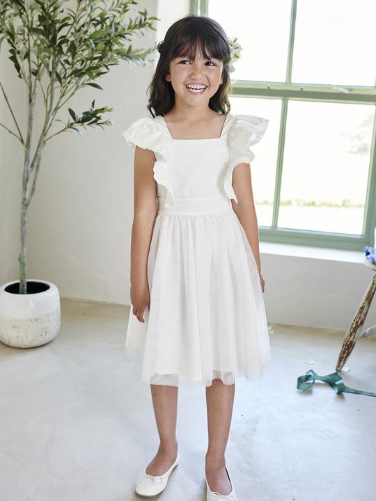 Produktbild Vertbaudet Festliches Mädchen Volantkleid, Musselin & Tüll (122)