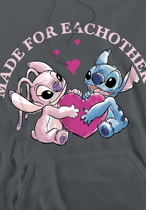 Produktbild Lilo & Stitch Made For Each Other Kapuzenpullover (M)