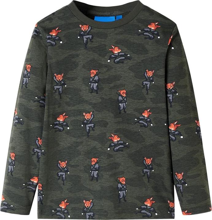Produktbild VidaXL Kinderpyjama mit Langen Ärmeln Khaki 92,Material: 100 (92)
