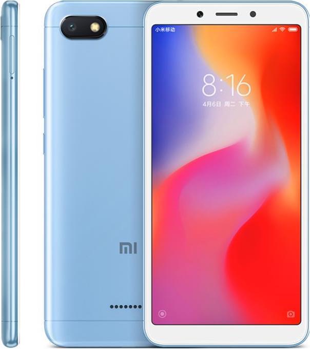 Produktbild Xiaomi Redmi 6A (16 GB, Blue, 5.45", Hybrid Dual SIM, 13 Mpx, 4G)