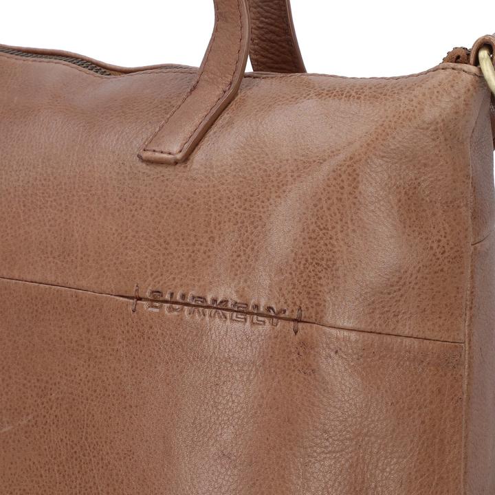 Immagine prodotto Burkely Borsa shopper Norah naturale in pelle con scomparto per laptop da 36 cm (10 l)